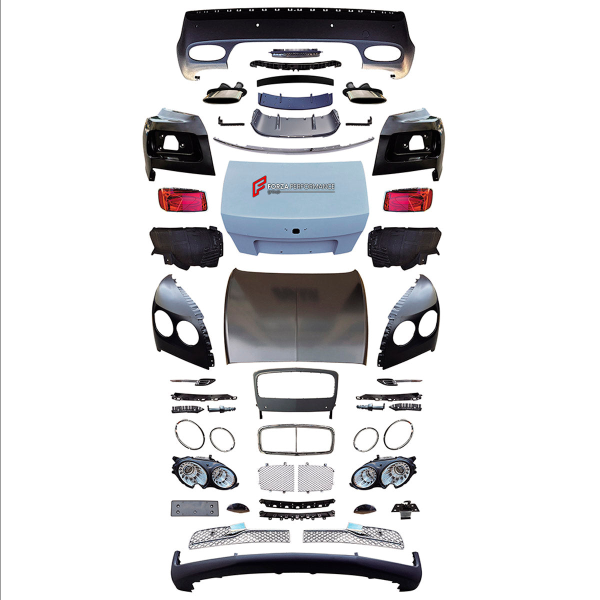 CONVERSION BODY KIT for BENTLEY FLYING SPUR 2005 - 2012 UPGRADE to FLYING SPUR 2013 - 2019