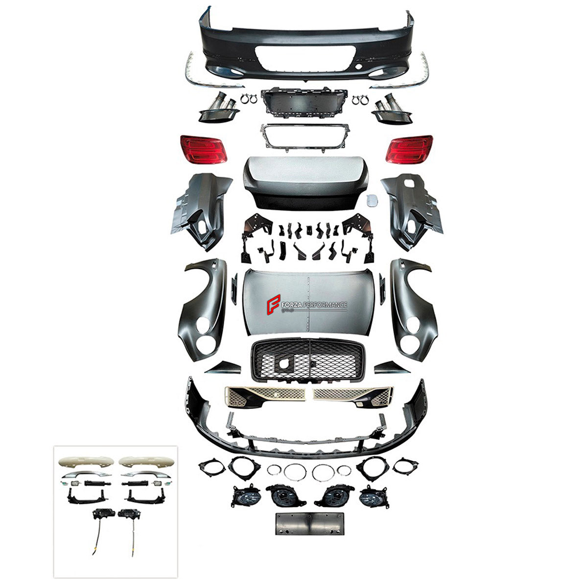 CONVERSION BODY KIT for BENTLEY FLYING SPUR 2005 - 2019 UPGRADE to FLYING SPUR 2025+