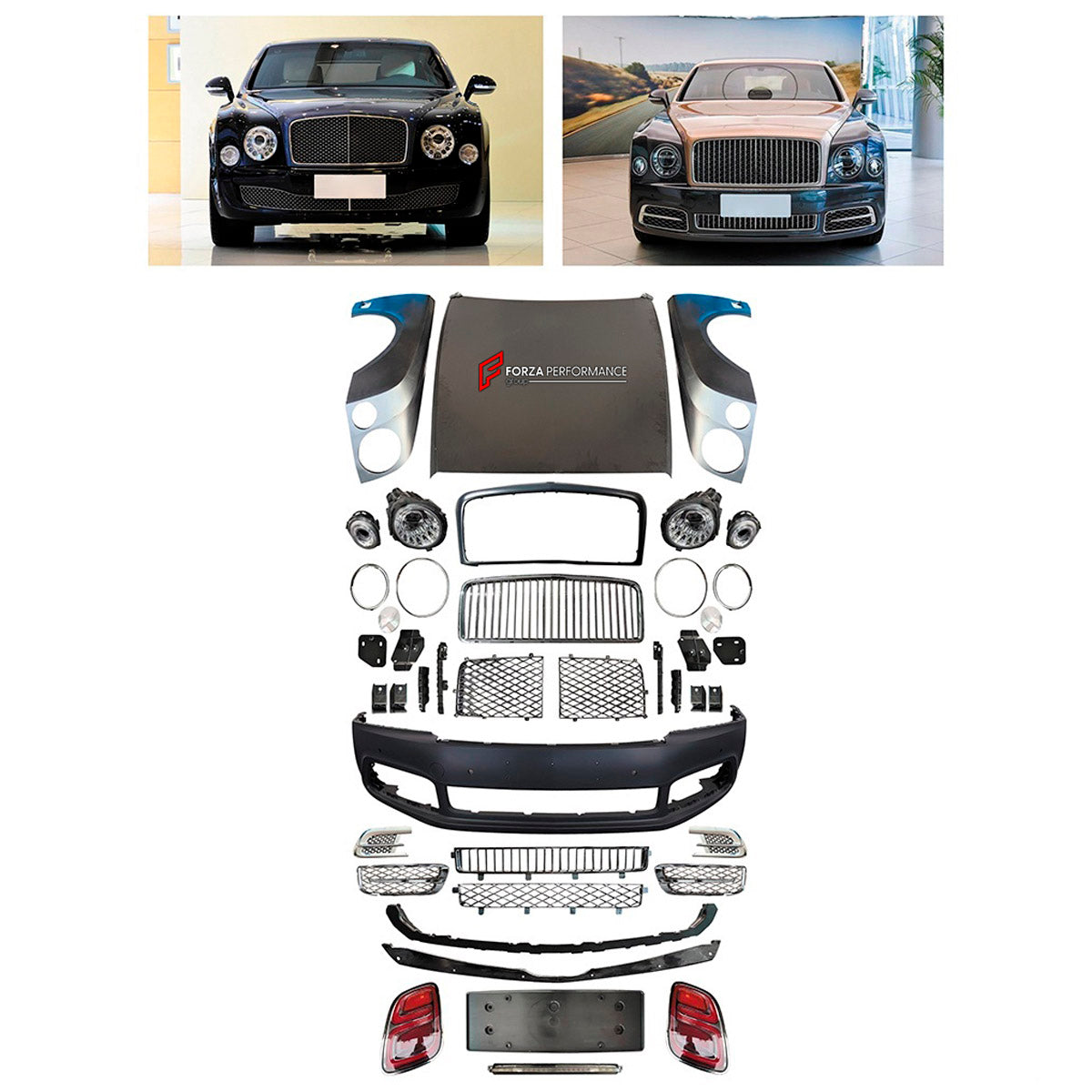 CONVERSION BODY KIT for BENTLEY MULSANNE 2009 - 2016 UPGRADE to MULSANNE 2017+