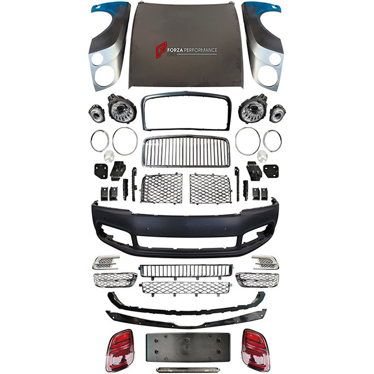 CONVERSION BODY KIT for BENTLEY MULSANNE 2009 - 2016 UPGRADE to MULSANNE 2017+