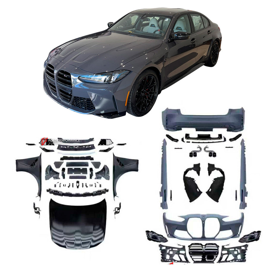 Buy Now CONVERSION BODY KIT for BMW 3-SERIES G20 2024+ upgrade to M3 G80 LCI 2024+ and upgrade car parts from SIR Tuning at the Best Price. Headlights, Tail lights, Bodykits, Navigations, body kit and more - Fast & Free Shipping within Europe, US & Worldwide.