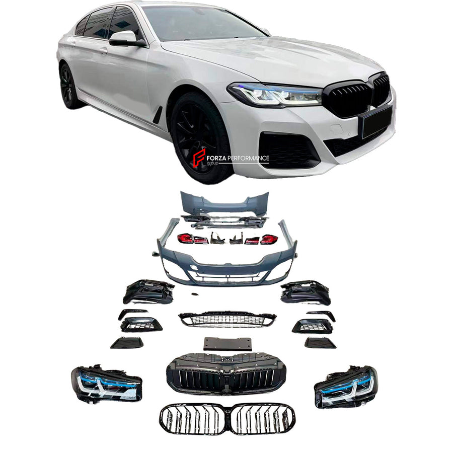 Buy Now CONVERSION BODY KIT for BMW 5 SERIES F10 UPGRADE to M TECH 5 SERIES G30 LCI FACELIFT and upgrade car parts from SIR Tuning at the Best Price. Headlights, Tail lights, Bodykits, Navigations, cff-Tm and more - Fast & Free Shipping within Europe, US & Worldwide.