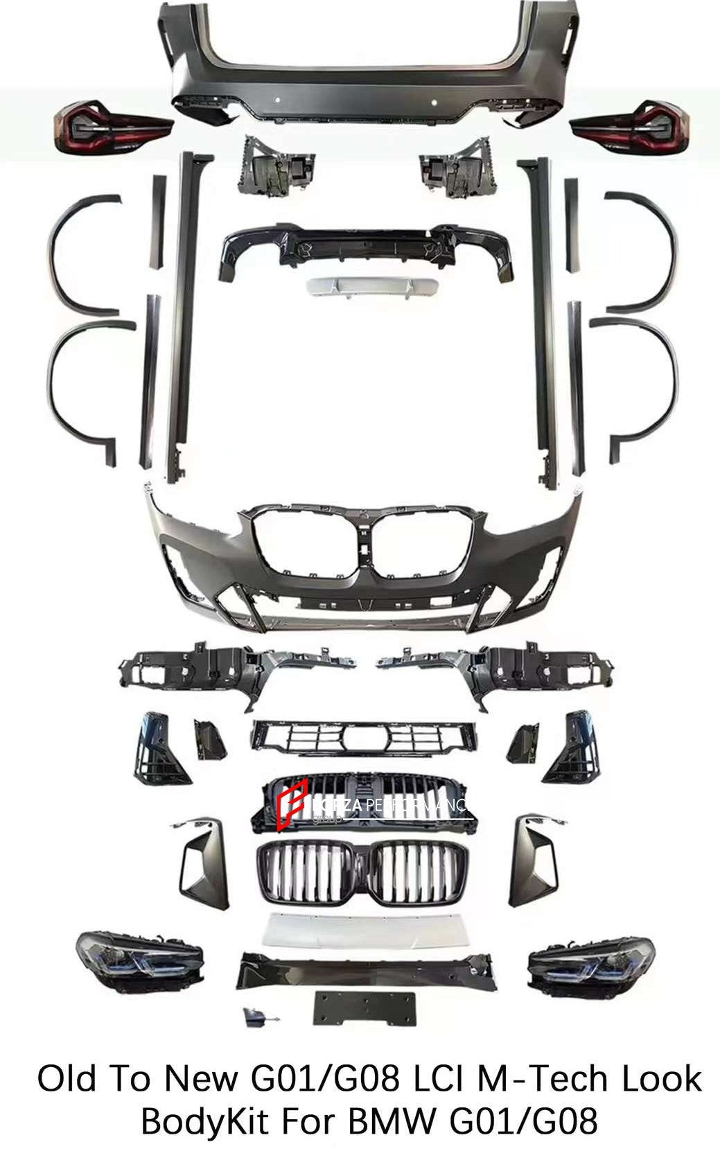 CONVERSION BODY KIT FOR BMW X3 G01 UPGRADE TO BMW X3 G01 LCI M-TECH FACELIFT