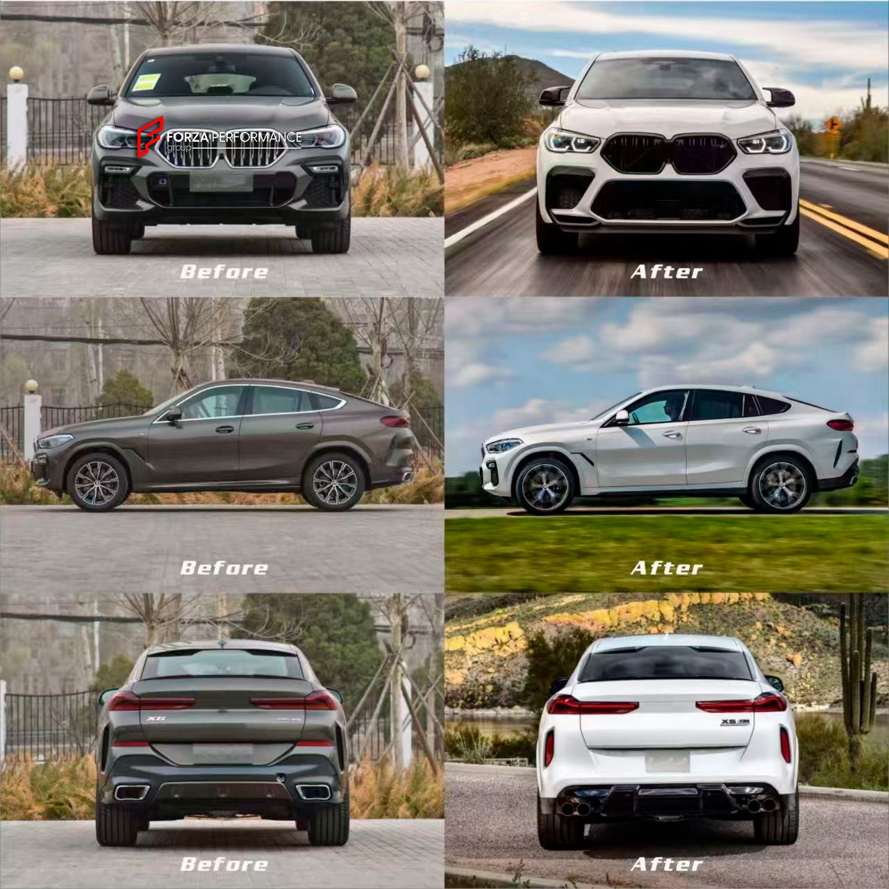 CONVERSION BODY KIT for BMW X6 G06 2019 - 2023 UPGRADE to BMW X6 M F96 2020 - 2023