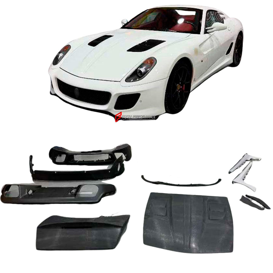 Buy Now CONVERSION BODY KIT for FERRARI 599 GTB 2006 - 2012 upgrade to 599 GTO and upgrade car parts from SIR Tuning at the Best Price. Headlights, Tail lights, Bodykits, Navigations, body kit and more - Fast & Free Shipping within Europe, US & Worldwide.