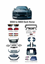 CONVERSION BODY KIT for FORD MUSTANG S550 2015 - 2023 UPGRADE to S650 DARK HORSE 2024