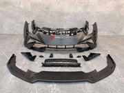 CONVERSION PLASTIC FRONT BUMPER WITH HEADLIGHTS FOR LAMBORGHINI HURACAN LP580 LP610 2015+ UPGRADE TO TECNICA LP640