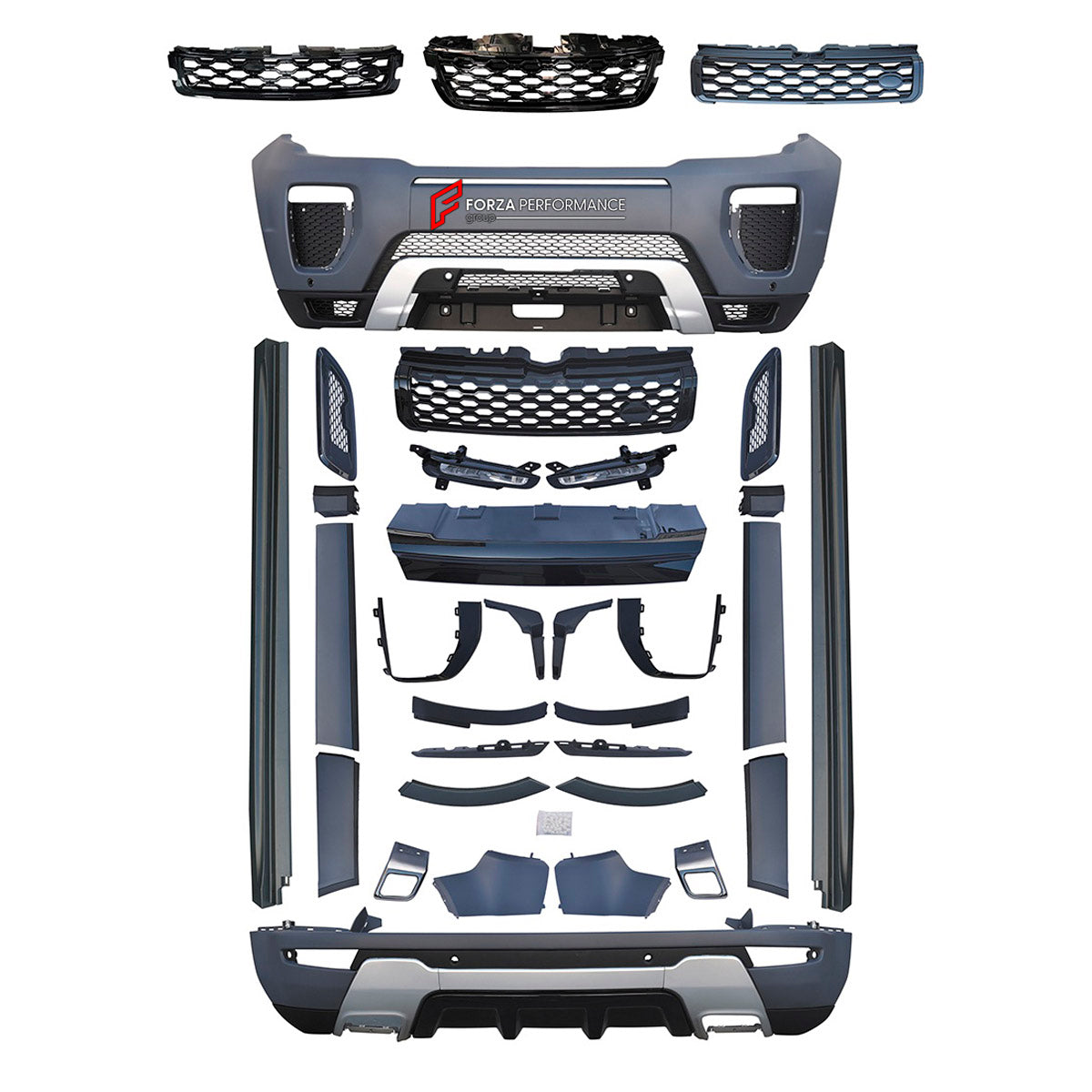 CONVERSION BODY KIT for LAND ROVER RANGE ROVER EVOQUE 2010+ UPGRADE to EVOQUE DYNAMIC 2016+