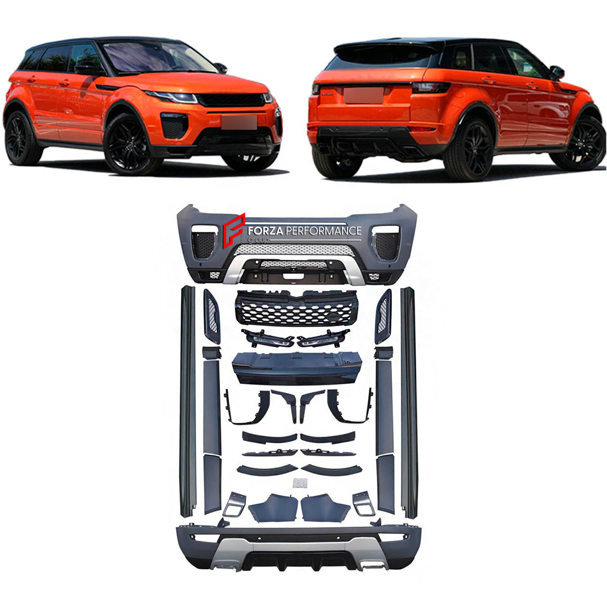 CONVERSION BODY KIT for LAND ROVER RANGE ROVER EVOQUE L538 2011 - 2015 UPGRADE to 2016 - 2018 L538 FACELIFT