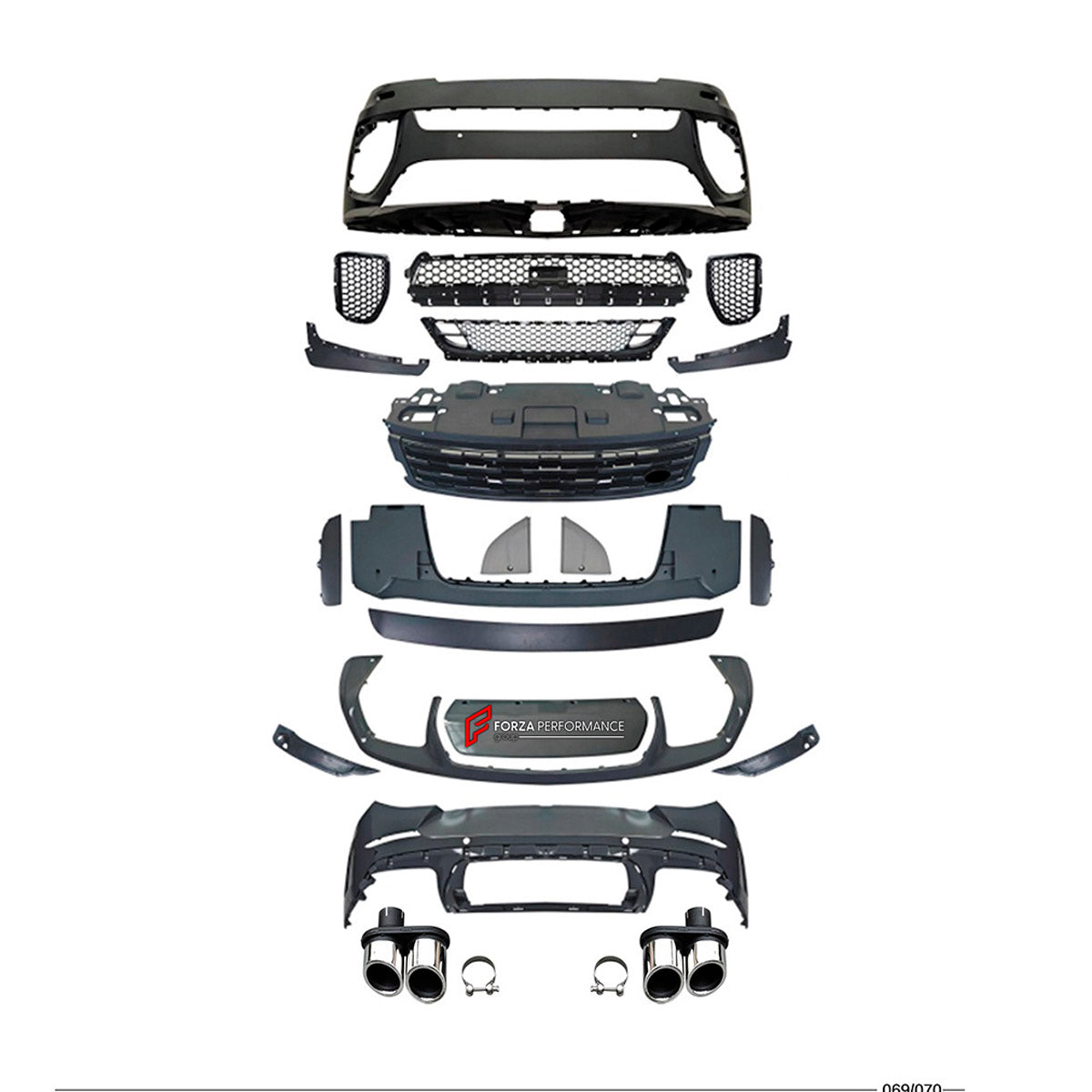 CONVERSION BODY KIT for LAND ROVER RANGE ROVER SPORT 2023+ UPGRADE to SPORT SVR 2023+