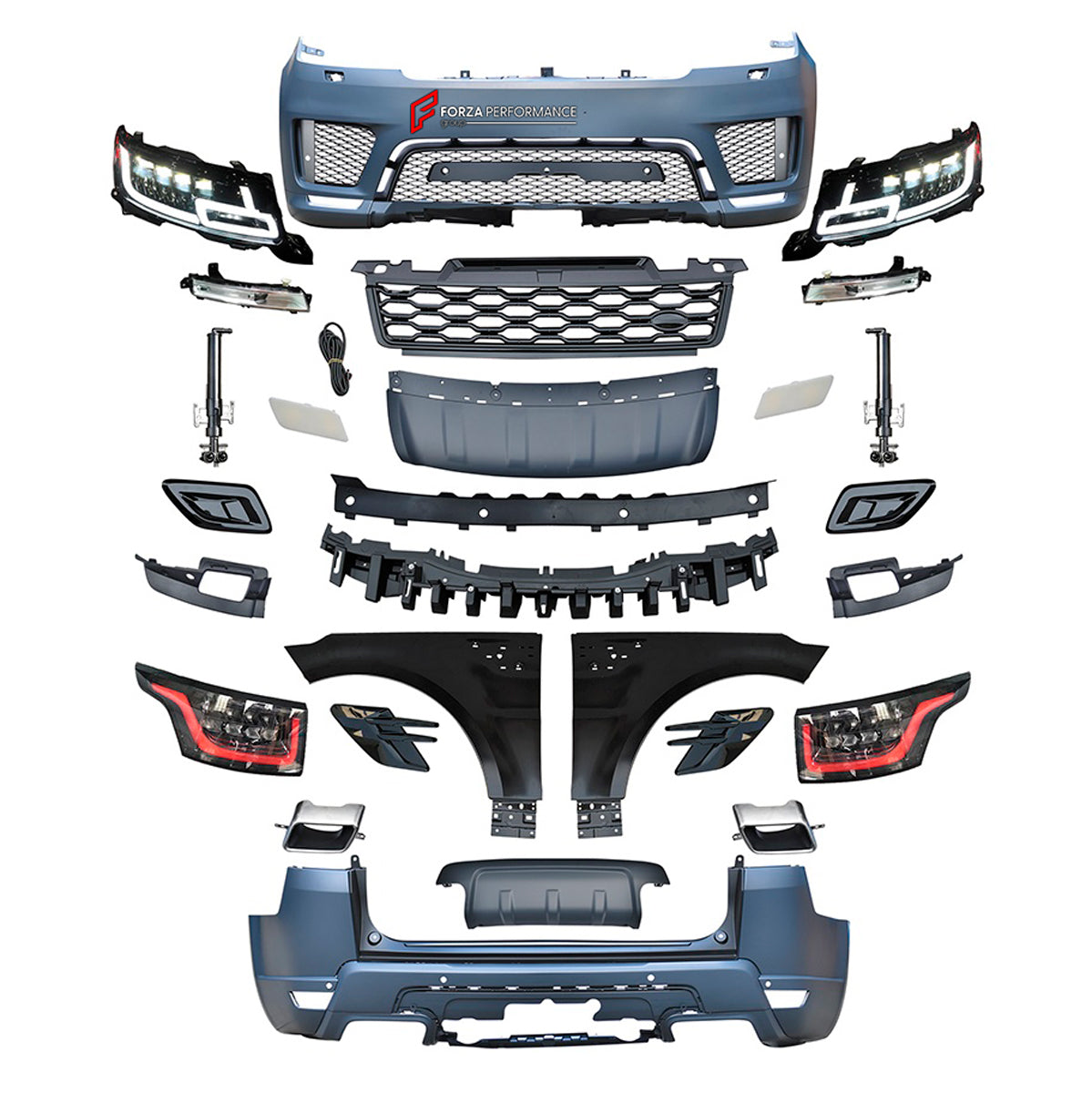 CONVERSION BODY KIT for LAND ROVER RANGE ROVER SPORT 2014 - 2017 UPGRADE to SPORT FACELIFT 2022+