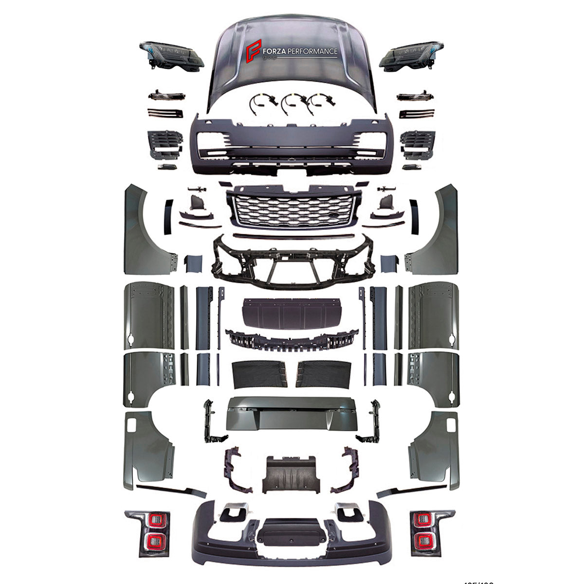 CONVERSION BODY KIT for LAND ROVER RANGE ROVER VOGUE 2005 - 2012 UPGRADE to VOGUE 2022+
