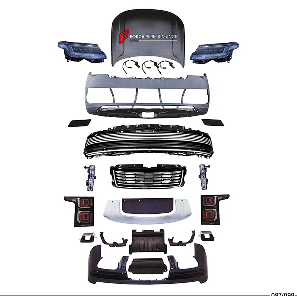 CONVERSION BODY KIT for LAND ROVER RANGE ROVER VOGUE 2013 - 2017 UPGRADE to VOGUE 2023+