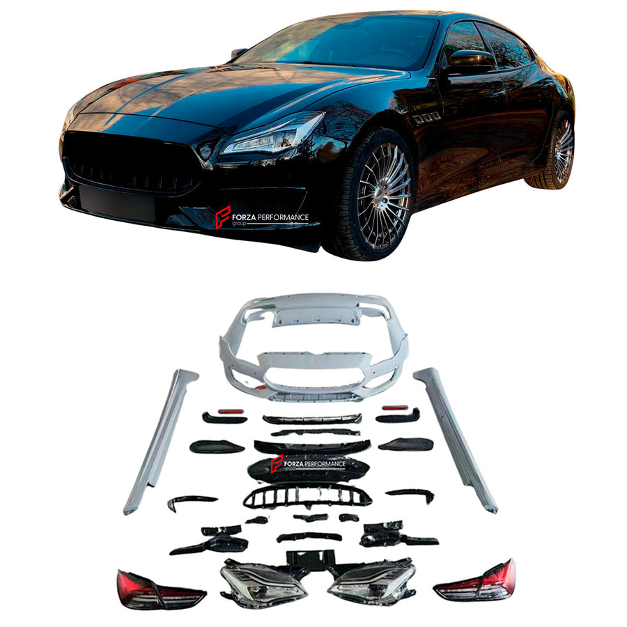 Buy Now CONVERSION BODY KIT for MASERATI QUATTROPORTE M156 2013 - 2016 UPGRADE to M156 FACELIFT 2017 - 2022 TROFEO PERFOMANCE and upgrade car parts from SIR Tuning at the Best Price. Headlights, Tail lights, Bodykits, Navigations, body kit and more - Fast & Free Shipping within Europe, US & Worldwide.
