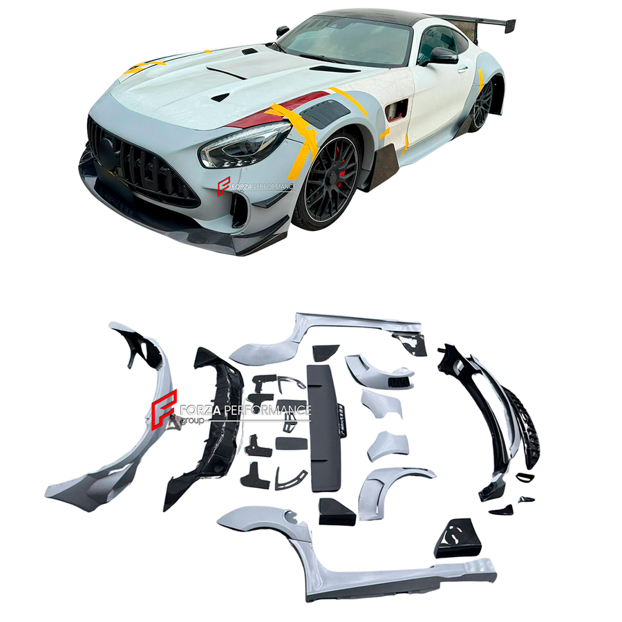 Buy Now CONVERSION BODY KIT for MERCEDES BENZ AMG GT GTS C190 UPGRADE to GT3 2015 - 2022 FACELIFT and upgrade car parts from SIR Tuning at the Best Price. Headlights, Tail lights, Bodykits, Navigations, Carbon body kit and more - Fast & Free Shipping within Europe, US & Worldwide.