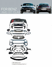 CONVERSION BODY KIT for MERCEDES BENZ AMG GT X290 GT43 GT50 UPGRADE to GT53 2018+