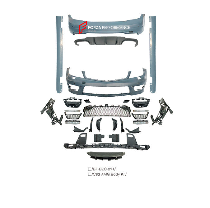 CONVERSION BODY KIT for MERCEDES BENZ C CLASS W204 2011 - 2015 UPGRADE to AMG W204 C63 2011 - 2015