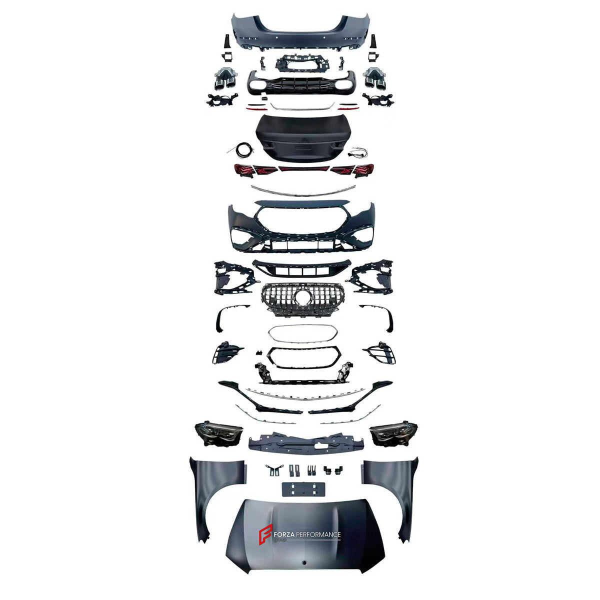CONVERSION BODY KIT for MERCEDES BENZ E CLASS W213 2017 - 2024 UPGRADE to W214 E53 AMG 2024+