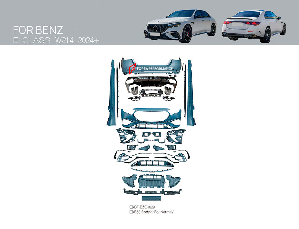 CONVERSION BODY KIT for MERCEDES BENZ E CLASS W214 E350 E450 2023+ UPGRADE to AMG W214 E53 2024+