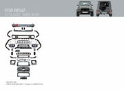CONVERSION BODY KIT for MERCEDES BENZ G CLASS G350 D G400 D G500 G550 W463 2018 - 2024 UPGRADE to G63 W465 AMG 2024+