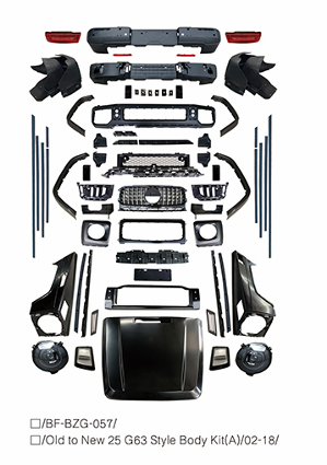 Buy Now CONVERSION BODY KIT for MERCEDES BENZ W463 FACELIFT 1999 - 2018 UPGRADE to AMG G63 W465 2024+ and upgrade car parts from SIR Tuning at the Best Price. Headlights, Tail lights, Bodykits, Navigations, body kit and more - Fast & Free Shipping within Europe, US & Worldwide.