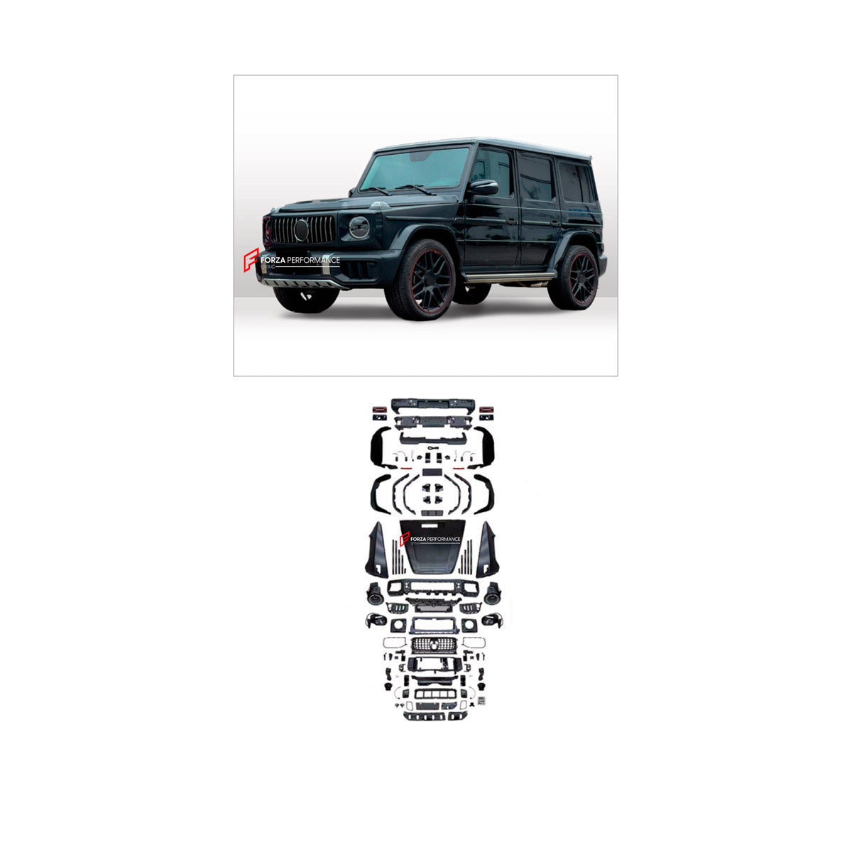 CONVERSION BODY KIT for MERCEDES-BENZ G-CLASS W463 2008 - 2018 UPGRADE to G-CLASS W465 G63 2025+