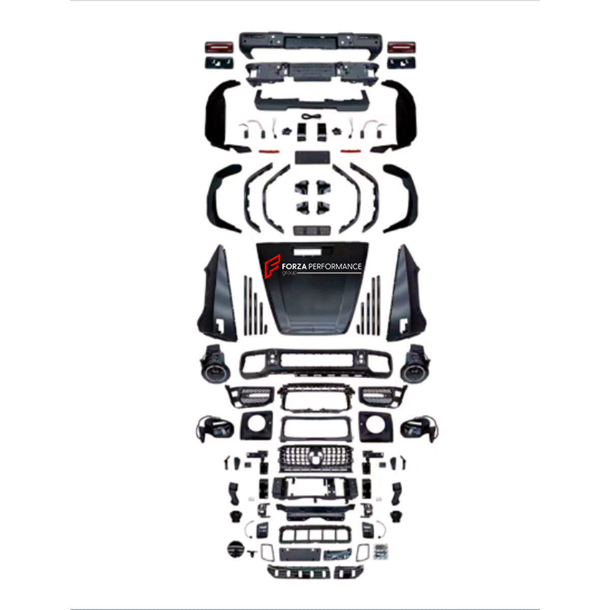 CONVERSION BODY KIT for MERCEDES-BENZ G-CLASS W463 2008 - 2018 UPGRADE to G-CLASS W463A W464 G63 2019 - 2024