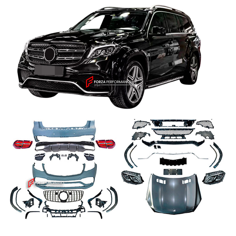 Buy Now CONVERSION BODY KIT for MERCEDES-BENZ GL X166 2013 - 2016 upgrade to GLS63 AMG X166 2015 - 2019 and upgrade car parts from SIR Tuning at the Best Price. Headlights, Tail lights, Bodykits, Navigations, body kit and more - Fast & Free Shipping within Europe, US & Worldwide.