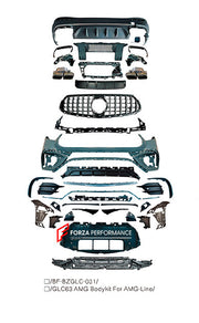 CONVERSION BODY KIT for MERCEDES BENZ GLC CLASS X254 AMG LINE UPGRADE to AMG X254 GLC63 2023+