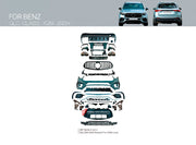CONVERSION BODY KIT for MERCEDES BENZ GLC CLASS X254 AMG LINE UPGRADE to AMG X254 GLC63 2023+