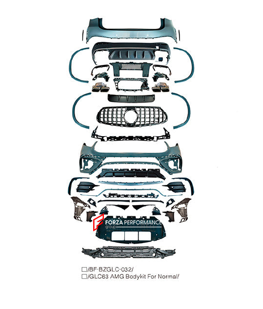 CONVERSION BODY KIT for MERCEDES BENZ GLC CLASS X254 UPGRADE to AMG X254 GLC63 2023+