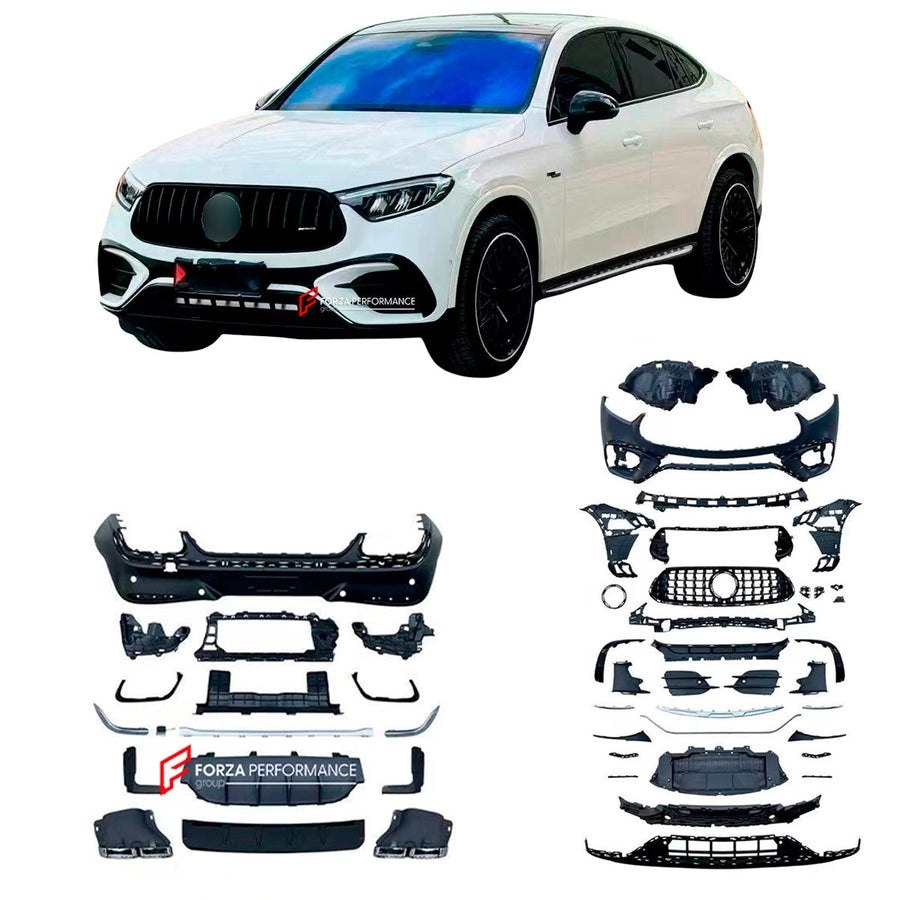 Buy Now CONVERSION BODY KIT for MERCEDES BENZ GLC COUPE C254 2024+ UPGRADE to AMG C254 GLC63 2024+ and upgrade car parts from SIR Tuning at the Best Price. Headlights, Tail lights, Bodykits, Navigations, body kit and more - Fast & Free Shipping within Europe, US & Worldwide.