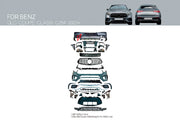 CONVERSION BODY KIT for MERCEDES BENZ GLC CLASS AMG COUPE C254 LINE 2023+ UPGRADE to AMG C254 GLC63 2023+