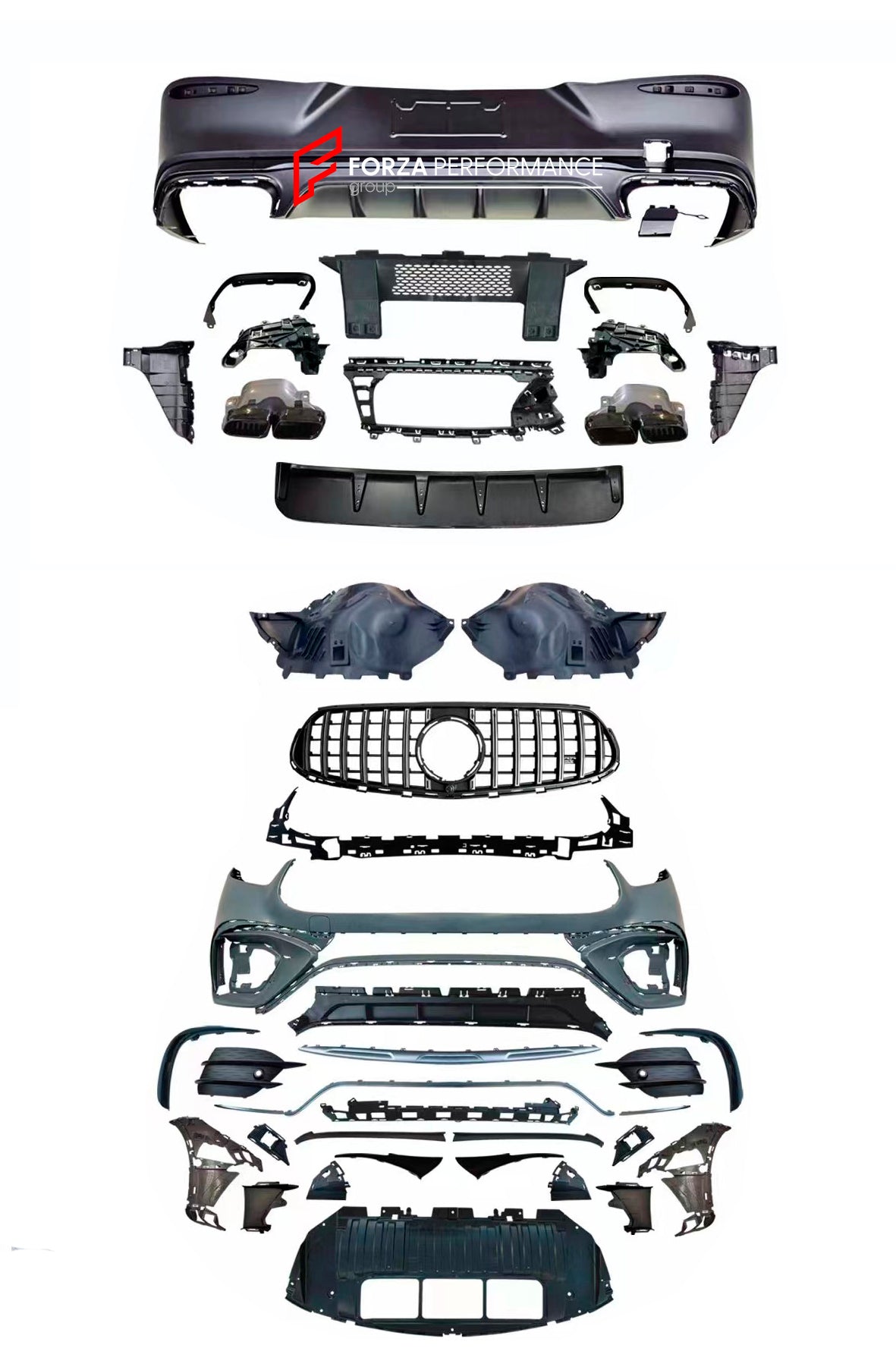 CONVERSION BODY KIT FOR MERCEDES BENZ GLC X254 2022+ TO GLC 63S