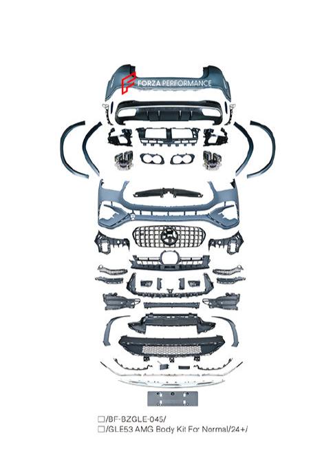 Buy Now CONVERSION BODY KIT for MERCEDES BENZ GLE W167 FACELIFT 2023+ UPGRADE to AMG GLE53 W167 FACELIFT 2023+ and upgrade car parts from SIR Tuning at the Best Price. Headlights, Tail lights, Bodykits, Navigations, body kit and more - Fast & Free Shipping within Europe, US & Worldwide.