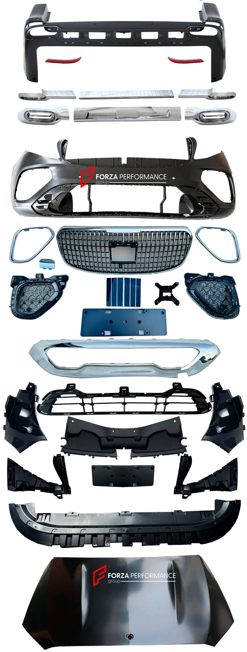 CONVERSION BODY KIT for MERCEDES-BENZ V-CLASS VITO W446 W447 W448 to MAYBACH