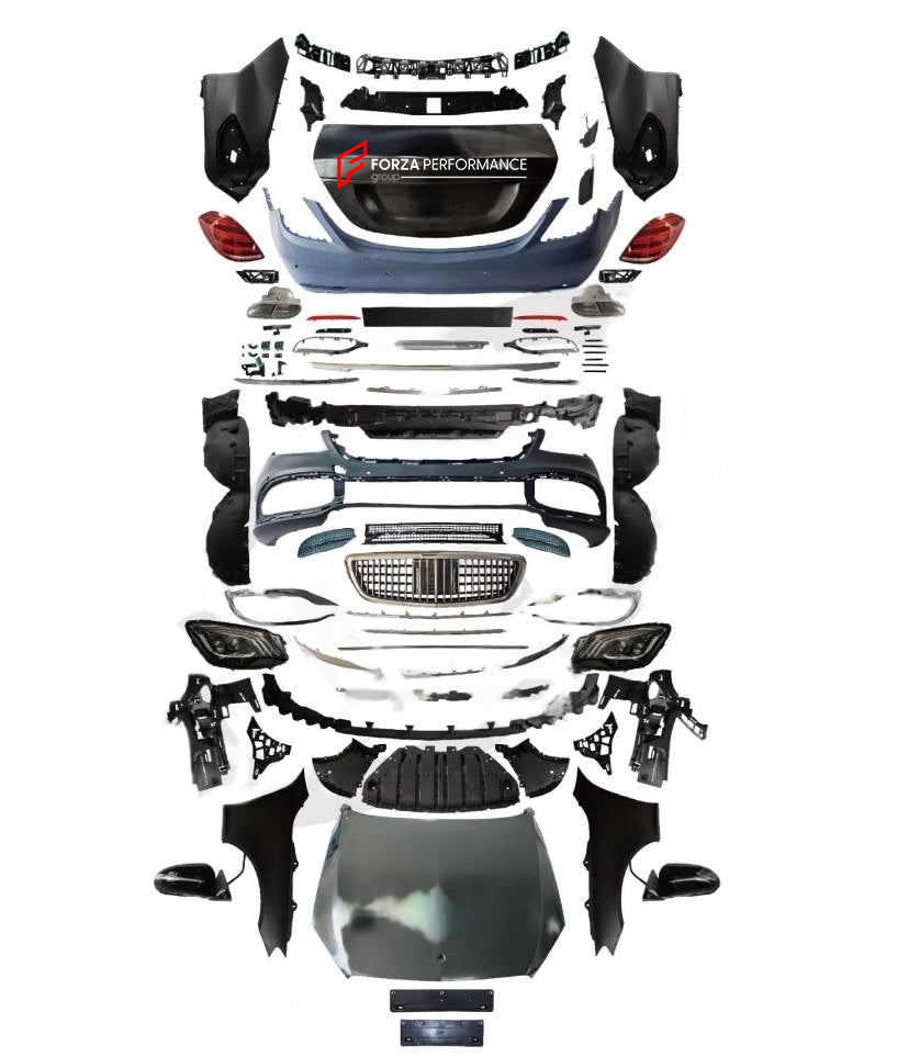 CONVERSION BODY KIT FOR MERCEDES BENZ W221 2006-2013 UPGRADE TO W222 2017-2020 MAYBACH STYLE