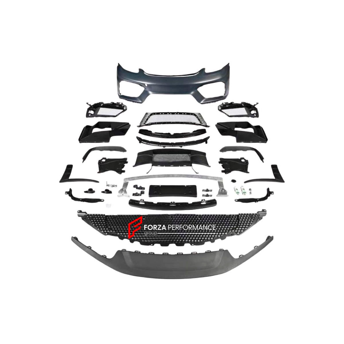 CONVERSION FRONT BUMPER for PORSCHE 718 982 CAYMAN BOXSTER 2016+ upgrade to CAYMAN GT4 2020 - 2023