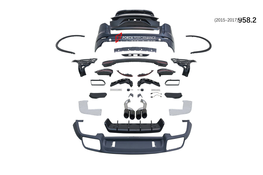 Buy Now CONVERSION BODY KIT FOR PORSCHE CAYENNE 2011-2014 958.1 2015-2017 958.2 UPGRADE 2018+ 9Y0 and upgrade car parts from SIR Tuning at the Best Price. Headlights, Tail lights, Bodykits, Navigations, Carbon body kit and more - Fast & Free Shipping within Europe, US & Worldwide.