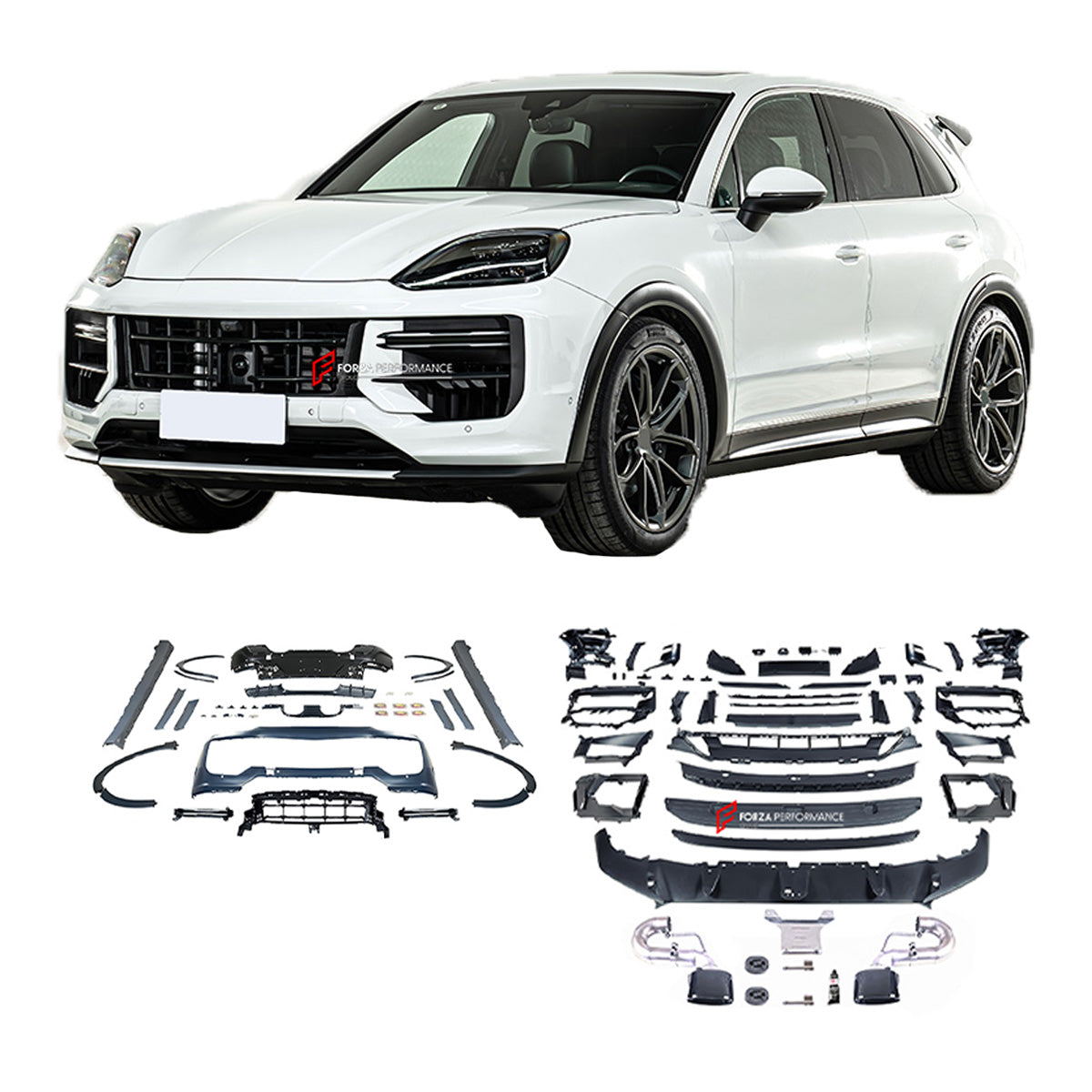 CONVERSION BODY KIT for PORSCHE CAYENNE 9Y0.2 2024+ to 9YO.2 TURBO GT