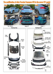CONVERSION UPGRADE BODY KIT FOR PORSCHE PANAMERA 970 2009-2016 UPGRADE TO 971.2 TURBO STYLE