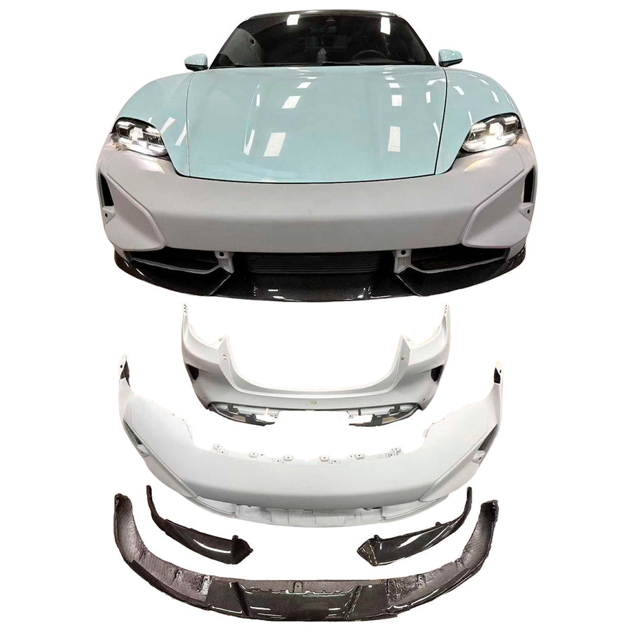 Buy Now CONVERSION BODY KIT for PORSCHE TAYCAN J1.1 2020 - 2024 UPGRADE to PORSCHE TAYCAN TURBO J1.2 2025+ FACELIFT and upgrade car parts from SIR Tuning at the Best Price. Headlights, Tail lights, Bodykits, Navigations, body kit and more - Fast & Free Shipping within Europe, US & Worldwide.