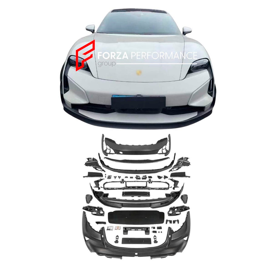 Buy Now CONVERSION BODY KIT for PORSCHE TAYCAN J1.1 2020 - 2024 UPGRADE to PORSCHE TAYCAN TURBO J1.2 2025+ FACELIFT and upgrade car parts from SIR Tuning at the Best Price. Headlights, Tail lights, Bodykits, Navigations, body kit and more - Fast & Free Shipping within Europe, US & Worldwide.