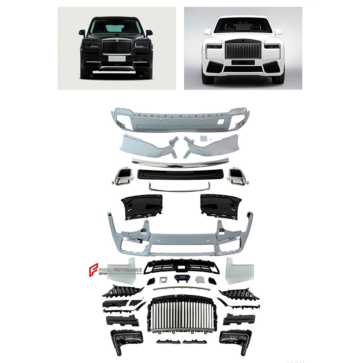 CONVERSION BODY KIT for ROLLS-ROYCE CULLINAN 2019 - 2024 UPGRADE to CULLINAN 2025+