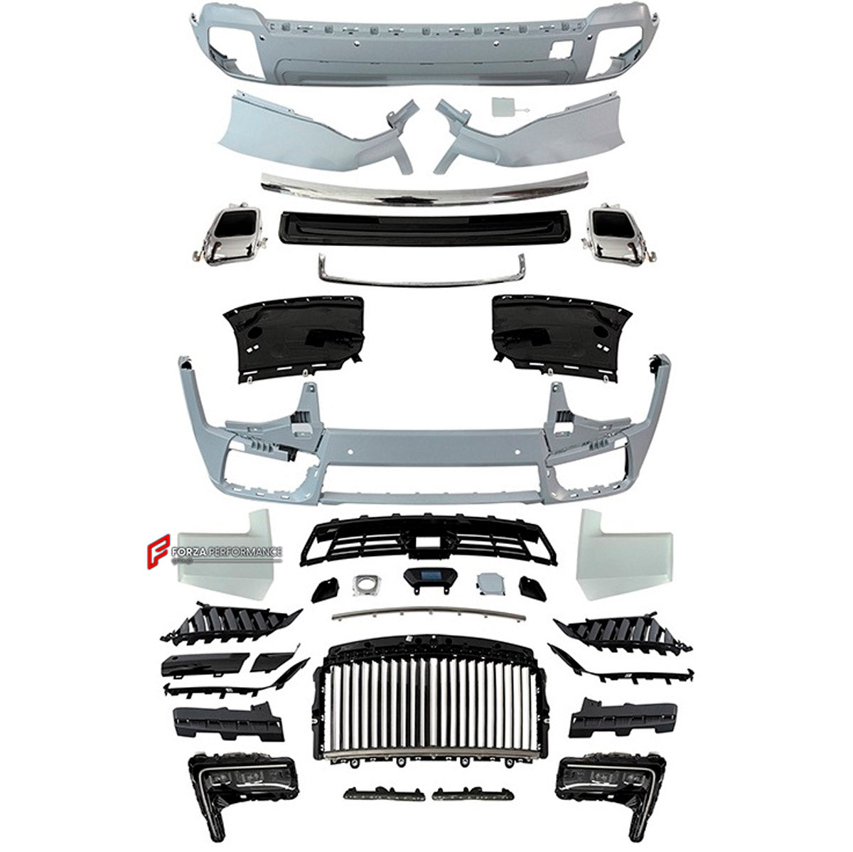 CONVERSION BODY KIT for ROLLS-ROYCE CULLINAN 2019 - 2024 UPGRADE to CULLINAN 2025+