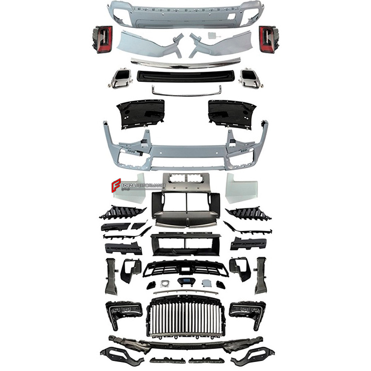 CONVERSION BODY KIT for ROLLS-ROYCE CULLINAN 2019 - 2024 UPGRADE to CULLINAN 2025+