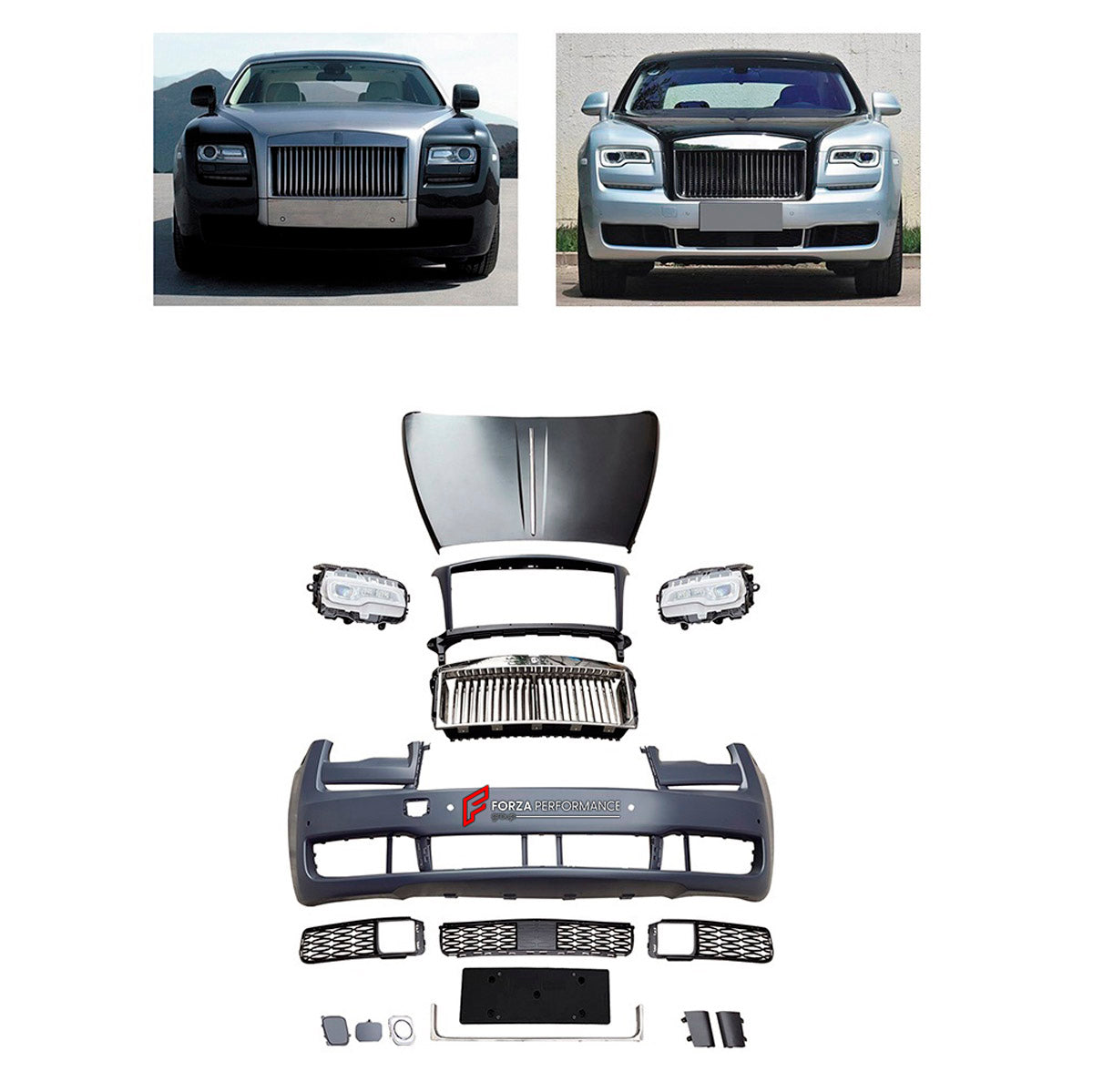 CONVERSION BODY KIT for ROLLS-ROYCE GHOST 2010 - 2014 UPGRADE to GHOST 2020+