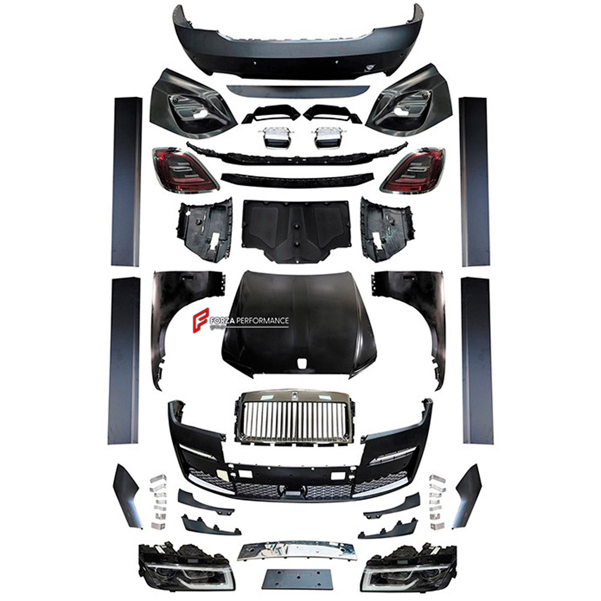 CONVERSION BODY KIT for ROLLS-ROYCE GHOST 2010 - 2014 UPGRADE to GHOST 2024+
