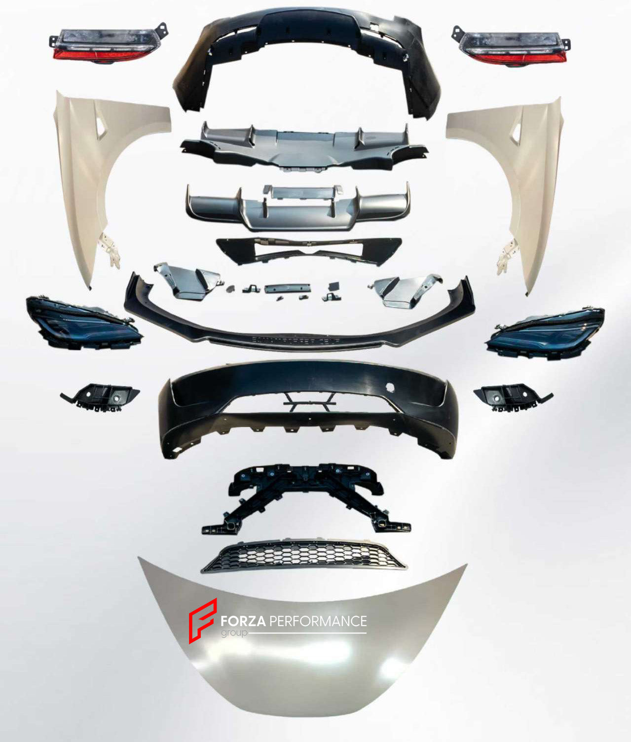CONVERSION BODY KIT for TESLA MODEL 3 2017 - 2023 to MODEL 3 FACELIFT 2023+