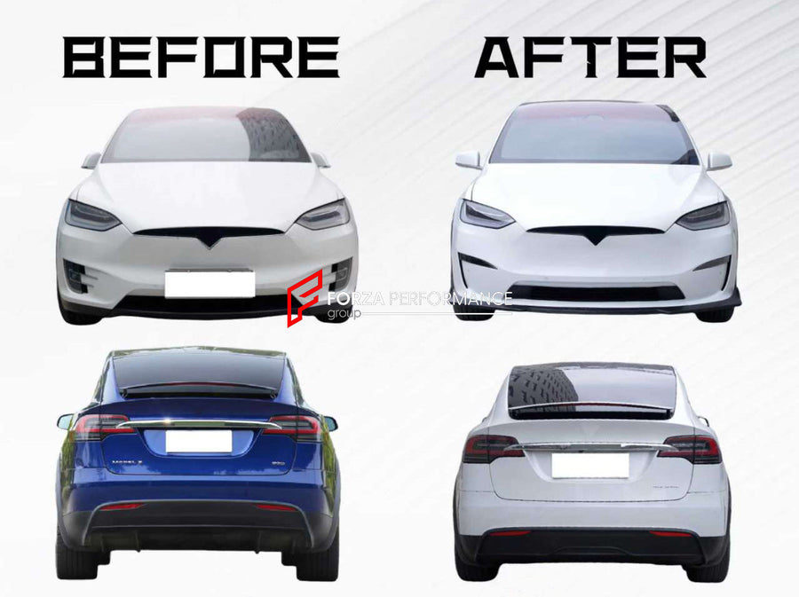 Buy Now CONVERSION BODY KIT for TESLA MODEL X 2015 - 2021 to MODEL X FACELIFT 2021+ and upgrade car parts from SIR Tuning at the Best Price. Headlights, Tail lights, Bodykits, Navigations, body kit and more - Fast & Free Shipping within Europe, US & Worldwide.